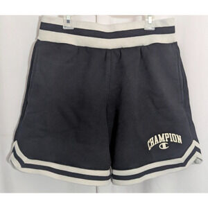 Vtg CHAMPION Black Reverse Weave Athletic Shorts Size Small Drawstring R1
